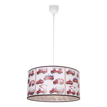 Dječji luster KIDS ROOM 1xE27/60W/230V Ø 40 cm, vatrogasci
