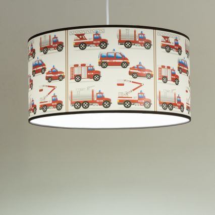 Dječji luster KIDS ROOM 1xE27/60W/230V Ø 40 cm, vatrogasci