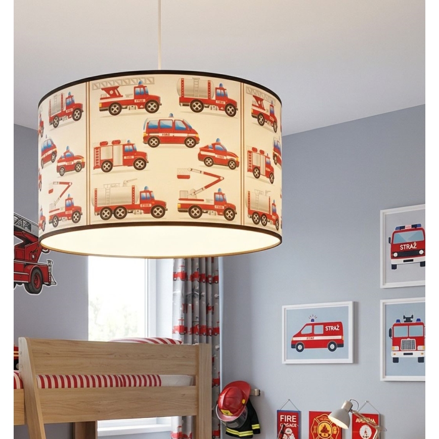 Dječji luster KIDS ROOM 1xE27/60W/230V Ø 40 cm, vatrogasci