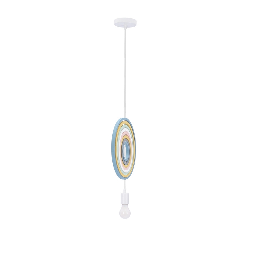 Dječji luster na kabelu HOOPS 1xE27/20W/230V Ø 27 cm, šaren