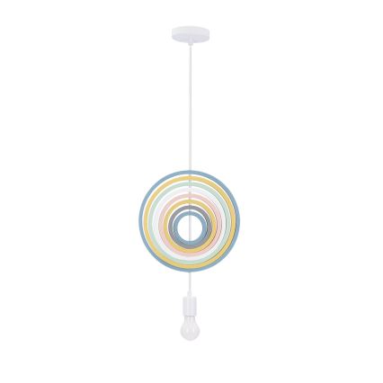 Dječji luster na kabelu HOOPS 1xE27/20W/230V Ø 27 cm, šaren