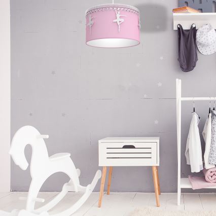 Dječji luster na sajli BALETNICA 1xE27/60W/230V