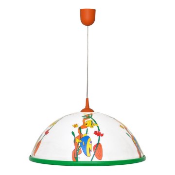 Dječji luster na sajli FISH 1x27/15W/230V