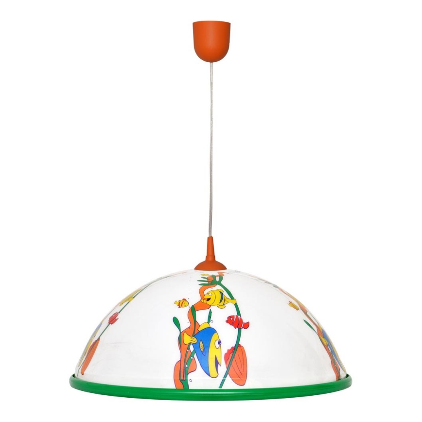 Dječji luster na sajli FISH 1x27/15W/230V