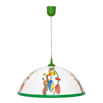 Dječji luster na sajli FISH 1x27/15W/230V