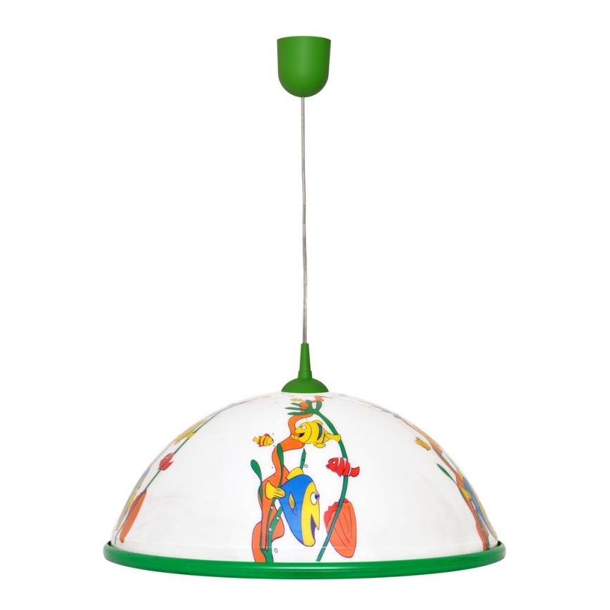 Dječji luster na sajli FISH 1x27/15W/230V