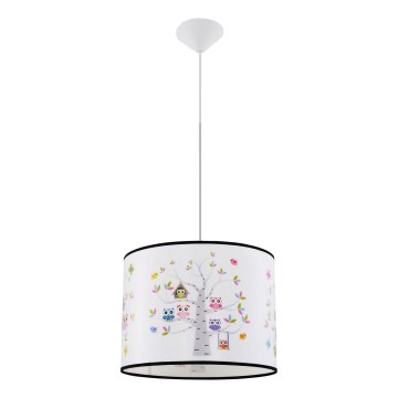 Dječji luster na sajli OWLS 1xE27/15W/230V pr. 40 cm sove