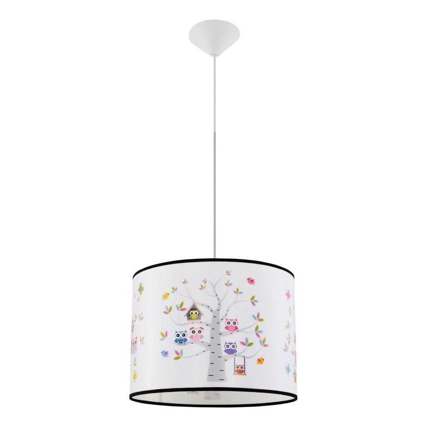 Dječji luster na sajli OWLS 1xE27/15W/230V pr. 40 cm sove