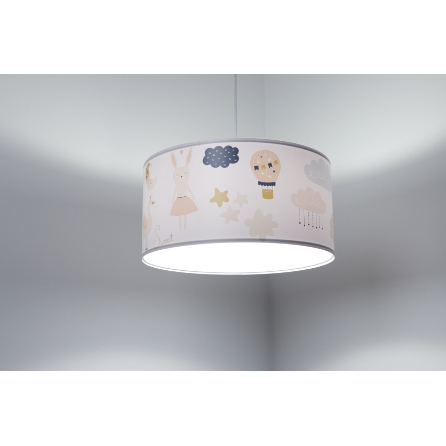 Dječji luster na sajli SWEET DREAMS 1xE27/60W/230V pr. 30 cm