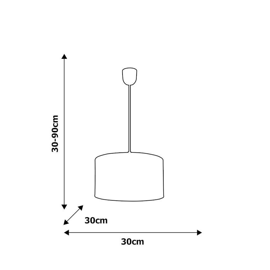 Dječji luster na sajli UNICORN 1xE27/60W/230V