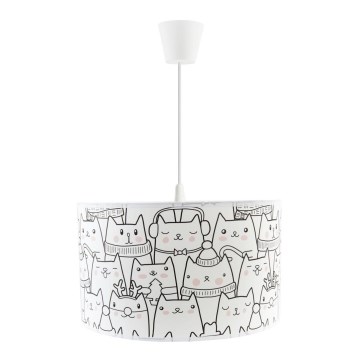 Dječji luster na užetu CATS 1xE27/60W/230V