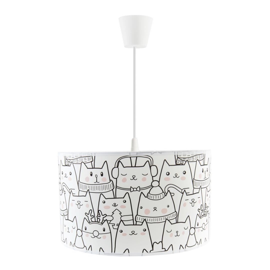 Dječji luster na užetu CATS 1xE27/60W/230V