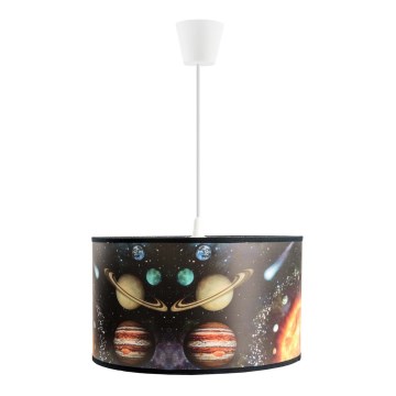 Dječji luster na užetu SPACE 1xE27/60W/230V