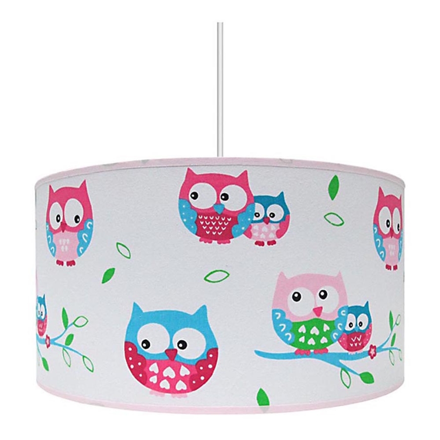 Dječji luster OWLS 1xE27/60W/230V bijela