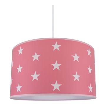 Dječji luster STARS PINK 1xE27/60W/230V