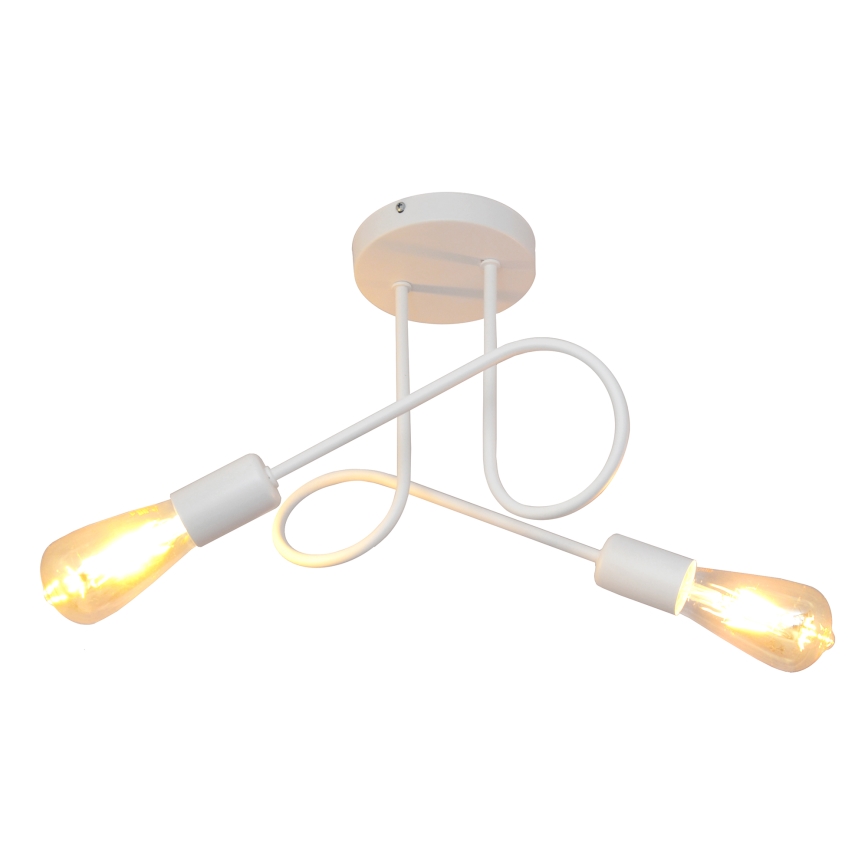 Dječji nadgradni luster OXFORD 2xE27/15W/230V bijela