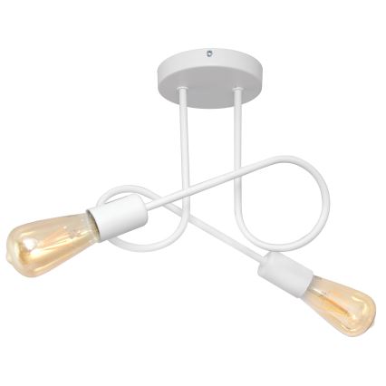 Dječji nadgradni luster OXFORD 2xE27/15W/230V bijela