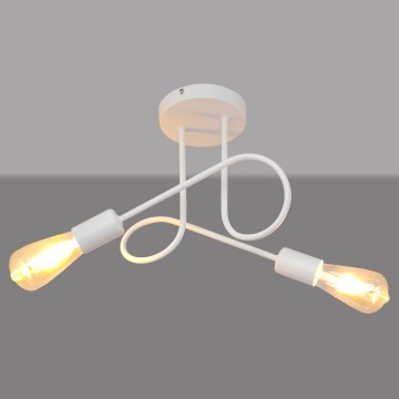 Dječji plafonski luster OXFORD 2xE27/15W/230V bijela