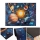 Dječji protuklizni tepih PRINT 3D 120x160 cm planeti/šaren