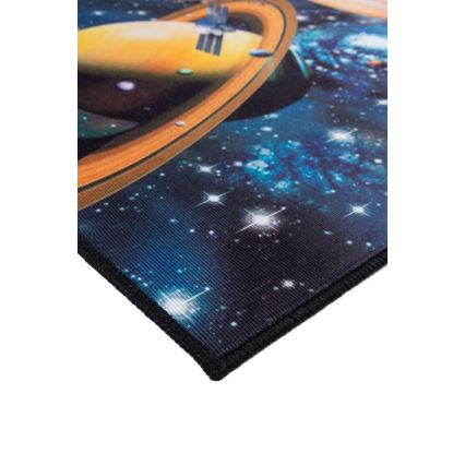 Dječji protuklizni tepih PRINT 3D 80x150 cm planete/šarena