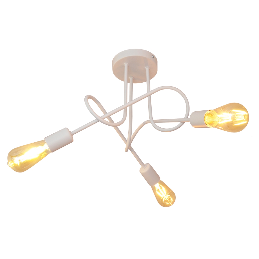 Dječji plafonski luster OXFORD 3xE27/15W/230V bijeli