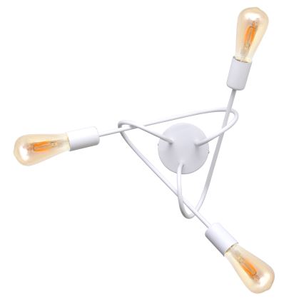 Dječji plafonski luster OXFORD 3xE27/15W/230V bijeli