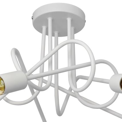 Dječji plafonski luster OXFORD 5xE27/15W/230V bijeli