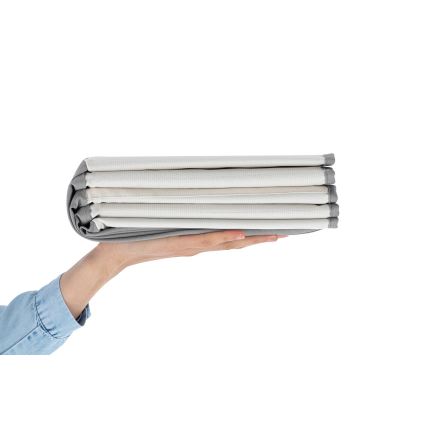 Dječji suhi bazen s lopticama promjera 80 cm bijela/siva