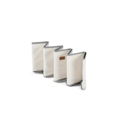 Dječji suhi bazen s lopticama promjera 80 cm bijela/siva