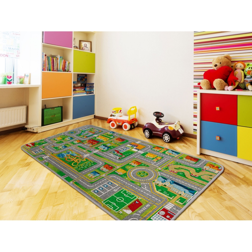 Dječji tepih PLAYTOWN 120x170 cm višebojni/grad