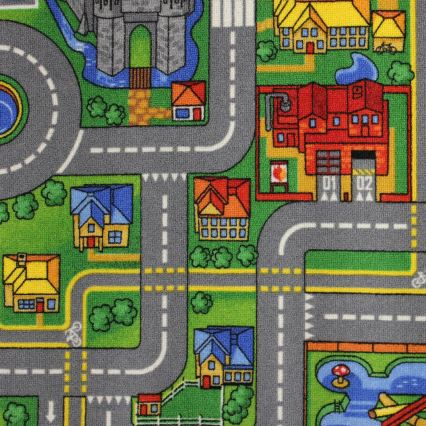 Dječji tepih PLAYTOWN 200x280 cm šaren/grad
