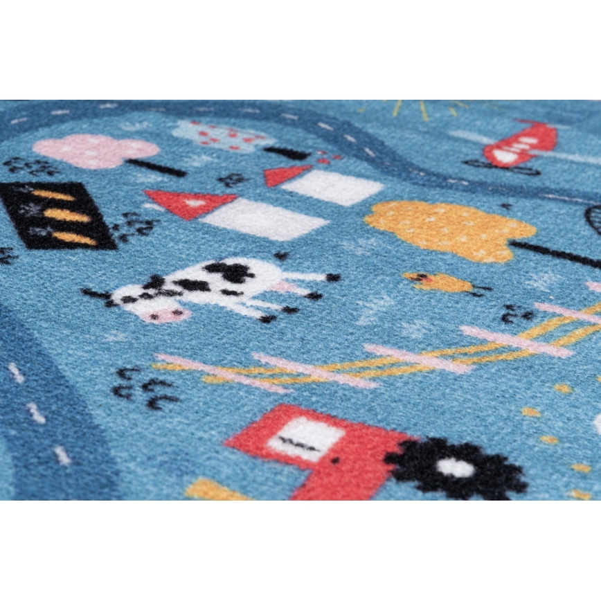 Dječji tepih STELLA STREETS 100x150 cm plava/grad