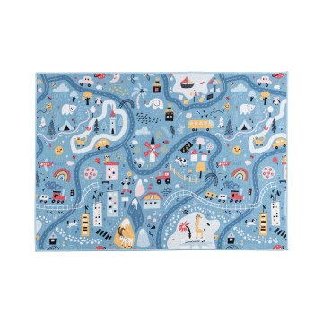 Dječji tepih STELLA STREETS 120x170 cm plava/grad