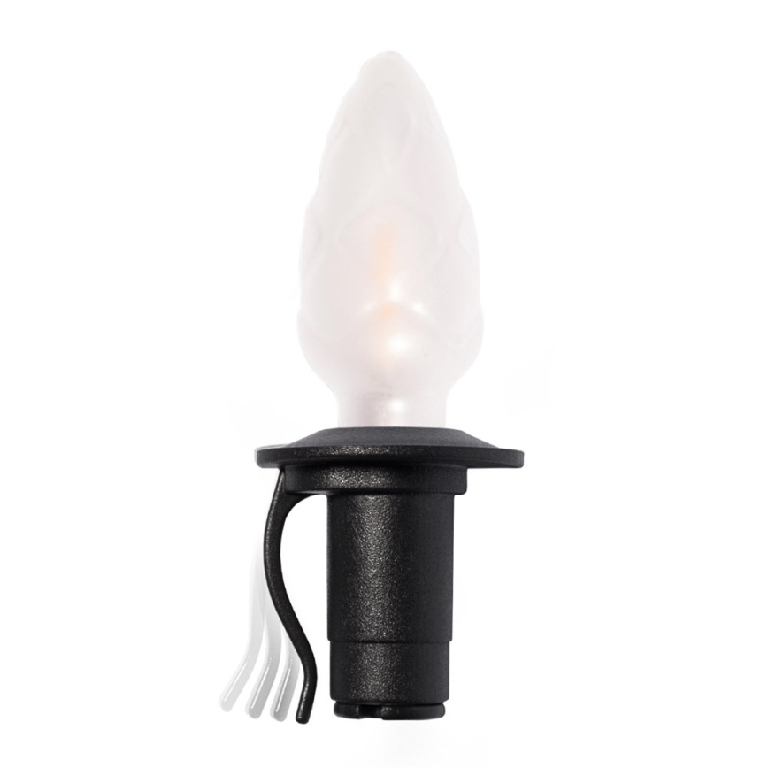 Produžni LED vanjski niz CONE FILAMENT 20xE10 14m u boji/toplo bijela IP44, Proizvedeno u Češkoj