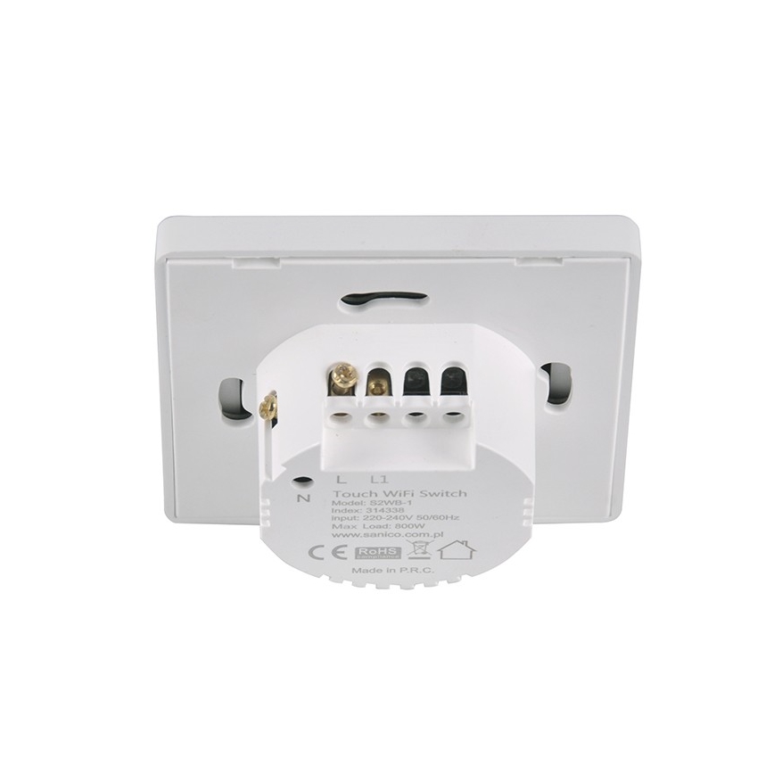 Dodirni prekidač jednopolni SMART 800W/230V bijela Wi-Fi Tuya