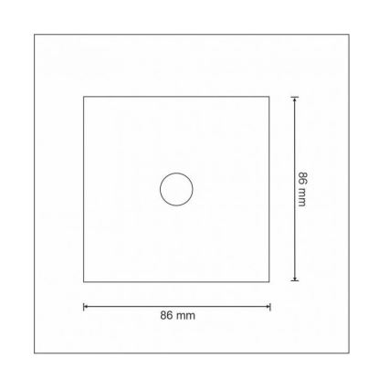 Dodirni prekidač jednopolni SMART 800W/230V bijela Wi-Fi Tuya