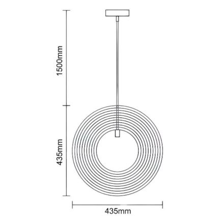 Drveni luster na sajli 1xE27/60W/230V Ø 43,5 cm masiv/furnir/bukva/kaučukovo drvo