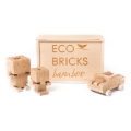 Drveni set za slaganje ECO BRICKS, 145 kom