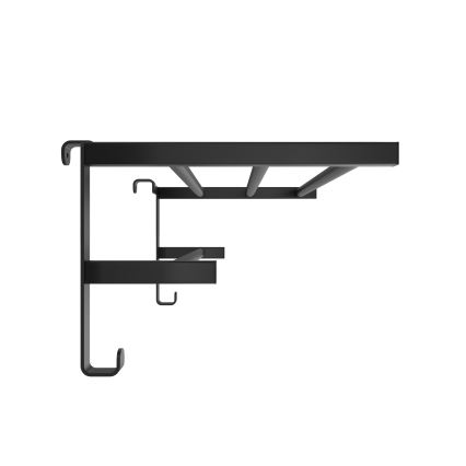 Držač ručnika za kupaonski radijator HF SHEFFIELD 52x28,4 cm crna
