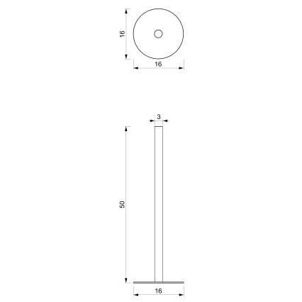 Držač toaletnog papira 51 cm bijela