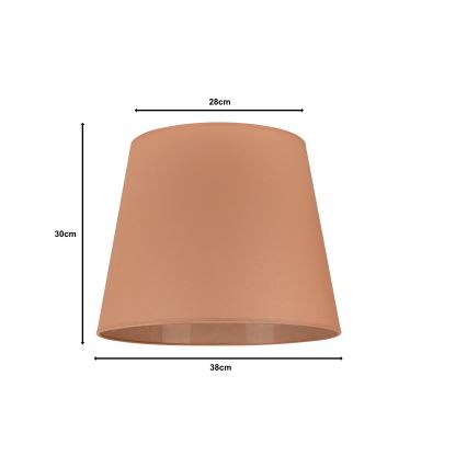 Duolla - Abažur za podnu lampu CLASSIC L E27 promjera 38 cm smeđa