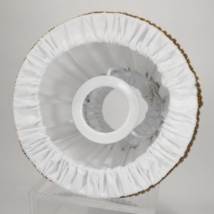 Duolla - Abažur za stolnu i podnu lampu E27 pr. 15 cm bijela/smeđa