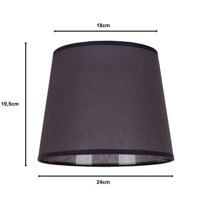 Duolla - Abažur za stolnu lampu CLASSIC M E27 promjera 24 cm antracit