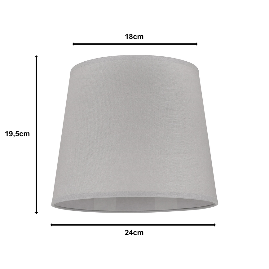 Duolla - Abažur za stolnu lampu CLASSIC M E27 promjer 24 cm siva