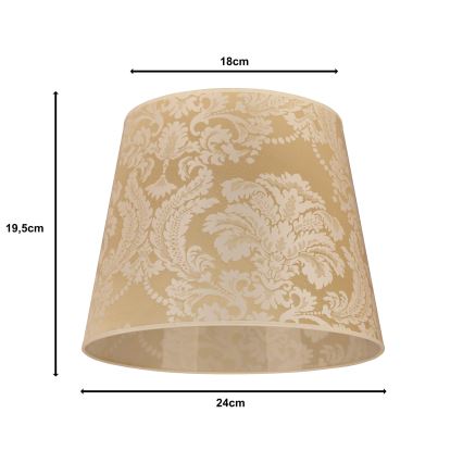 Duolla - Abažur za stolnu lampu CLASSIC M E27 promjera 24 cm zlatna