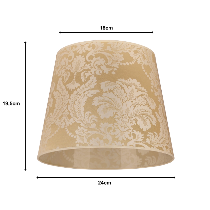 Duolla - Abažur za stolnu lampu CLASSIC M E27 promjera 24 cm zlatna