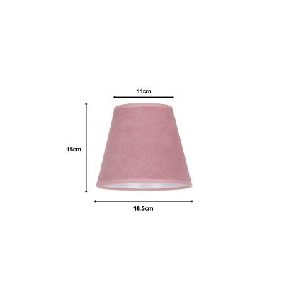 Duolla - Abažur za stolnu lampu SOFIA XS E14 pr. 18,5 cm ružičasta