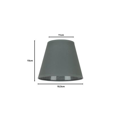 Duolla - Abažur za stolnu lampu SOFIA XS E14 promjer 18,5 cm siva