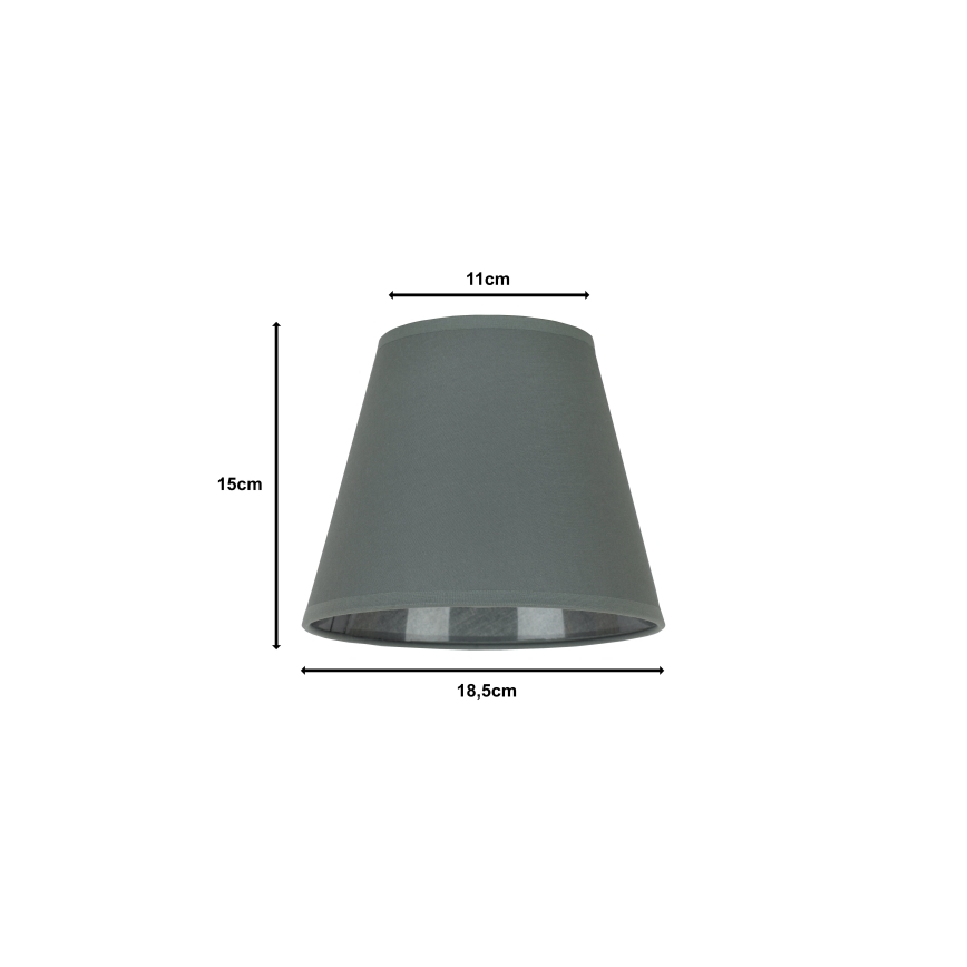 Duolla - Abažur za stolnu lampu SOFIA XS E14 promjer 18,5 cm siva
