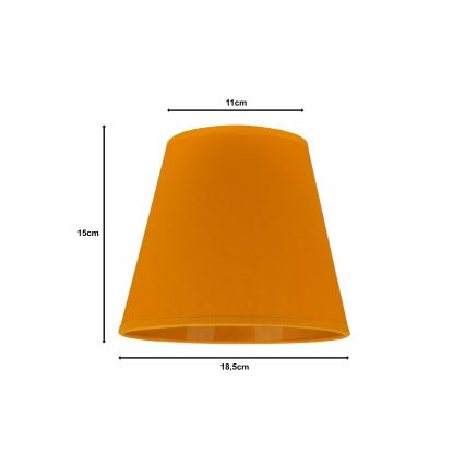 Duolla - Abažur za stolnu lampu SOFIA XS E14 pr. 18,5 cm žuta
